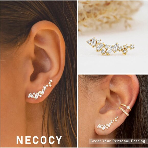 Star Ear Cuff Earrings for Women, Dainty Gold/Sliver Ear Cuffs Non Piercing Tiny - Picture 5 of 7